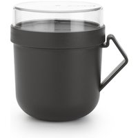 Brabantia Make & Take Soup Mug, 0.6L - Dark Grey
