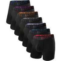 BAMBOO COOL Men's Ultra ComfortSoft Underwear, Moisture Wicking & Breathable No Ride Up Boxer Briefs with Fly Color Group B XL(7 Pack)