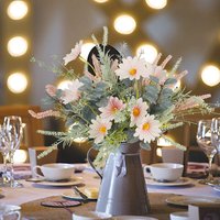 1Pc 14in/38cm Artificial Flowers Home Decoration Flower Design Wedding Handheld Bouquet Wall Decoration