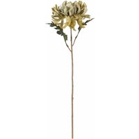 Candlelight Artificial Chrysanthemum Flower Stem Olive 50cm