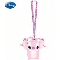 Disney 1 stuk Angel pluche halskoordtasje officieel gelicentieerd schattig zacht pluche film- en anime-randartikel hangend opbergtasje voor telefoon cadeau