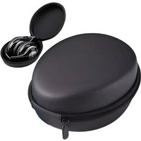 U5415 -EVA Zipper Carrying Hard Case Compatible for Over-Ear Foldable Headphones -Black