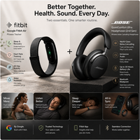 Bose QuietComfort Ultra Headphones (2e generatie) + Google Fitbit Air Zwart Bundel