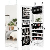 Costway Multipurpose Storage Cabinet with 4 Drawers-White