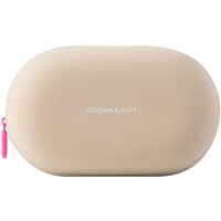 JORDAN&JUDY Silicone Wash Bag, Portable Large-Capacity Waterproof Storage Bag, Khaki
