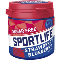 Sportlife Aardbei En Blauwe Bes Kauwgom - 99 g