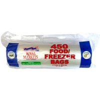 Royal Markets Freezer Bags, 7 X 9 Inch, Roll Of 450