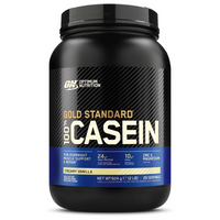 Optimum Nutrition 100% Gold Standard caseïne-eiwitpoeder met vertraagde afgifte romige vanille 924 g (28 porties)