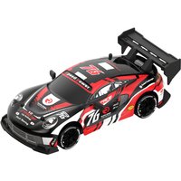 1:24 Porsche Style 4WD RC Drift Race Car 2.4G High Speed Remote Control Sport Vehicle, 25000RPM Motor with Swappable Drift Tires & LED Lights, 50M Long Range Indoor Competition Toy Gift for Teens Kids Ages 8+ One piece in black.