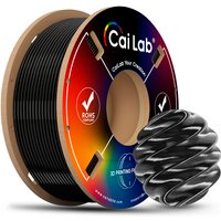 CAILAB PLA Silk 3D-printer Filament, Effen kleur - Middernachtzwart