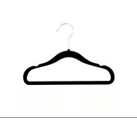 ANQI antislip fluweelkledinghangers voor kinder- en babykleding, 11,6 inch, verpakking van 20 stuks, zwart, nieuwjaarsverkoop, top cadeauopties