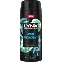 Lynx Fine Fragrance Collection Premium Deodorant Bodyspray Aqua Bergamot 150ml