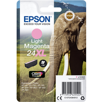 Epson Elephant enkele verpakking licht magenta 24XL Claria Photo HD inkt