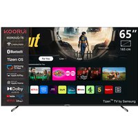 KOORUI K65N3UQ-T8, 65 inch, 4K QLED, TIZEN TV, Randloos ontwerp, Dynamisch geluid met Dolby Audio, Top-end metalen afwerking