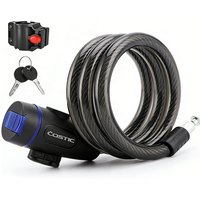COSTIC Black Bicycle Lock - 1200MM Length