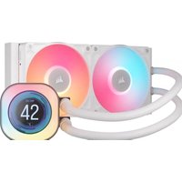 CORSAIR iCUE LINK TITAN 240 RX LCD alles-in-één vloeistofkoeler voor processor 12 cm wit