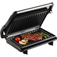 ochama Small Steak Grill, Sandwich Maker, Panini Press Grill, 800W Indoor Electric Grill, Electric Barbecue Grill, Household Electric Griddle, 22.5*14cm