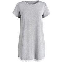 IZURIA round-neck dark grey short sleeved knitted dress L