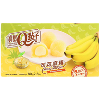 Q-Brand mochi cacao-banaansmaak 80 g
