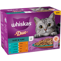 Whiskas Duo Surf & Turf In Jelly 12 x 85g (1.2kg)