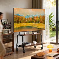 CNTSLNB+ Mobile TV Stand + TV Double-Layer Art Stand + 32-75 Inch