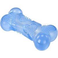 Blinkit Squeaky Bone Toy for Dogs, Blue Latex Pet Chew Toy, Interactive Sound Toy for Puppy Dental Health