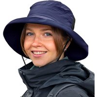 TOP-EX Wide Brim Bucket Sun Hat for Summer Fishing Hiking with Detachable Strap & Vented Mesh M/L Navy