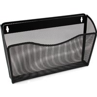 Senhoglb 1 Pocket Landscape A4 Mesh Wall File Holder,Black, New Year Sale , Top gift picks