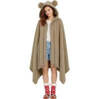 MENDALE Hoodie Blanket, Extra Thick and Extral Large, Ultra Plush Fleece with Soft Sherpa Reversible Warm Cosy Comfy Wearable Hooded for Adults Men & Women (Brown)