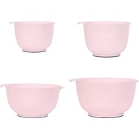 BoxedHome Mixing Bowl Set, 4-Pieces, Pink, Stackable, Non-Slip Bottom, BPA-Free, Reusable, Suitable for Salad, Meal Prep and Baking