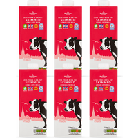 6 Morrisons British UHT Skimmed Milk 1 litre