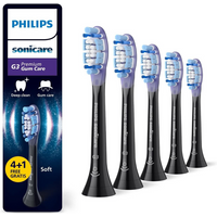 Philips Sonicare G3 Premium tandvleesverzorging, originele vervangende opzetborstels, zwart, 4+1-verpakking, HX9055/88