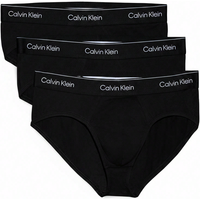 Calvin Klein Hip brief 3-pack, zwart, TM6 DTM WB, heren XS