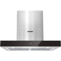 Midea-Comfee 60 cm T-vorm Afzuigkap, 650m³/h, A+++, RVS, Gebaren- & Touchbediening, LED-verlichting, 5-laags filter, recirculatie & afvoer, TSHM77SS-60