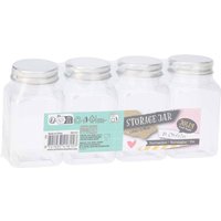 Opslagpotten Set - 4 stuks, 110 mL, Meerdere Kleuren