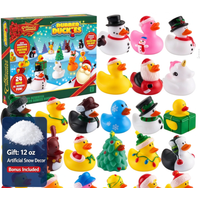 JOYIN 2026 Advent Calendar 24 Days Christmas Countdown with 24 Rubber Ducks for Boys, Girls, Kids and Toddler, Christmas Party Favour Gifts