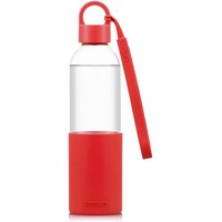 Bodum Melior glazen waterfles - 0,5 L, rood