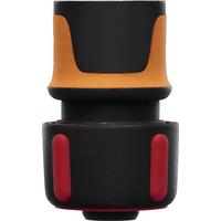 Fiskars Slangkoppeling, SoftGrip-contactpunten, universele maat, Ø 1,9 cm (3/4''), 40 g, zwart/oranje/rood, 1027074