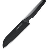 WANGMAZI German 50Cr15MoV Santoku Knife Multi-Purpose Kitchen Utility Blade for Slicing Dicing and Chopping Small Kitchen Prep Essential with 430 Stainless Steel Handle