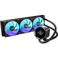 EDGE 360 Zwart AIO Vloeistof CPU-koeler – Dubbele Scherm Pompontwerp (Rond Hoofdscherm + Vierkant Subscherm), ARGB Ventilatoren, Ondersteunt Intel LGA 1851/1700 & AMD AM5/AM4