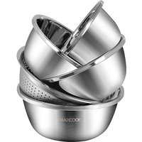 Maxiul 5-delige zeefset van RVS 304, extra groot en extra dik, 30 cm, MCWA797