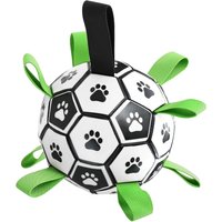 Blinkit Pet Interactive Soccer Toy, Lightweight High Rebound Design, Wear-Resistant and Bite-Resistant Woven Structure, Inflatable Portable Storage, Suitable for All Breed Interactive Play - 15cm