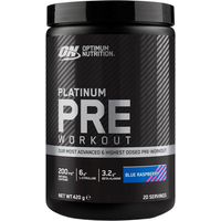 Optimum Nutrition Platinum Pre Workout Performance Blue Raspberry Powder Flavour - 420g