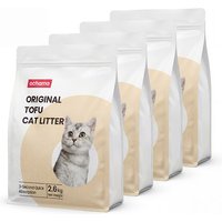 ochama Original Flavor Tofu Cat Sand, Clump-Forming, Odor-Control, Dust-Free, Absorbent, Flushable, 2.6kg x 4 Packs