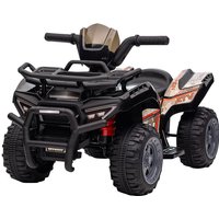 370-189V70BK HOMCOM 6V Kids Electric Ride on Car Toddlers Quad Bike All Terrain Vehicle Toy With Music for 18-36 Months Black