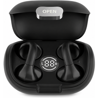 Verbex M8 zwart mini draadloze bluetooth-oordopjes voor beide oren met digitaal display, clip-on oormodel, voor sport en muziek