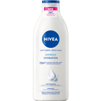NIVEA Express Bodylotion - Voor Normale tot Droge Huid - Hyaluronzuur en Voeden Serum - 72H Hydraterende Lotion - 400 ml