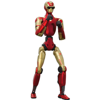 Bij bestelling 295 € cadeaubon | Unitree R1 humanoid robot, embodied intelligence, dual-camera, 26 degrees of freedom, AI-spraakmodel slimme interactie, rood en goud