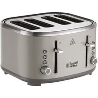Russell Hobbs Stylevia 4 Slice Toaster, Extra-Wide Slots, 1670 W, Mocha, Taupe/Brown - 26293