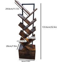 SRD Modern Farmhouse Geometric Bookcase Floor Stand